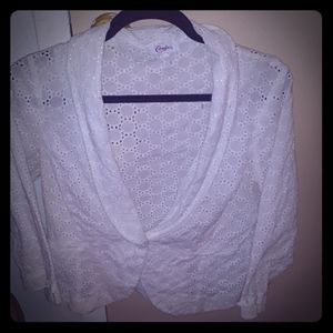 ADORABLE WHITE MESH DESIGN CANDIES BLAZER 💞💞💞